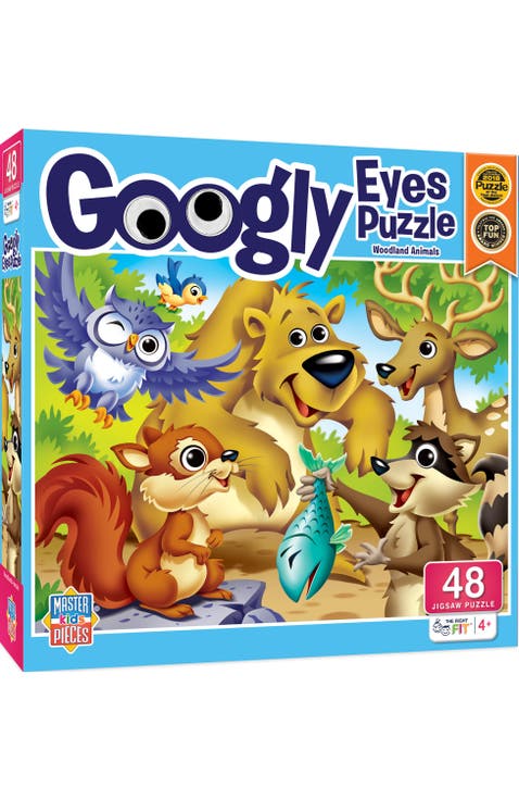 Googly Eyes Woodland Animals 48pc Puzzle