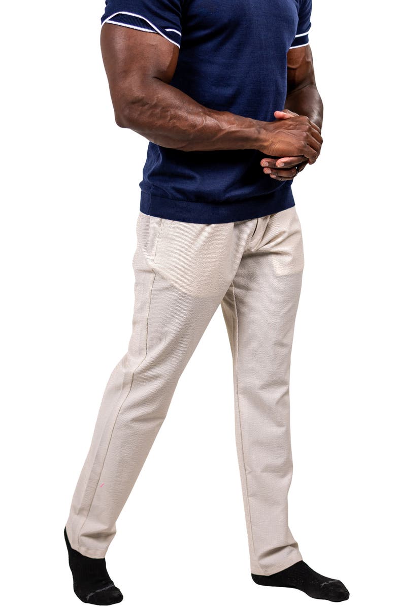 Maceoo Marthyr Tapered Leg Drawstring Pants, Alternate, color, White