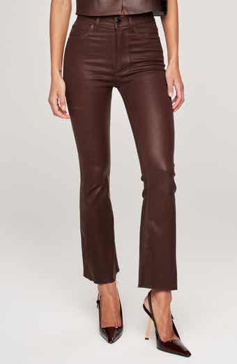 DL1961 Bridget Bootcut High Rise Instasculpt Coated Crop Jeans