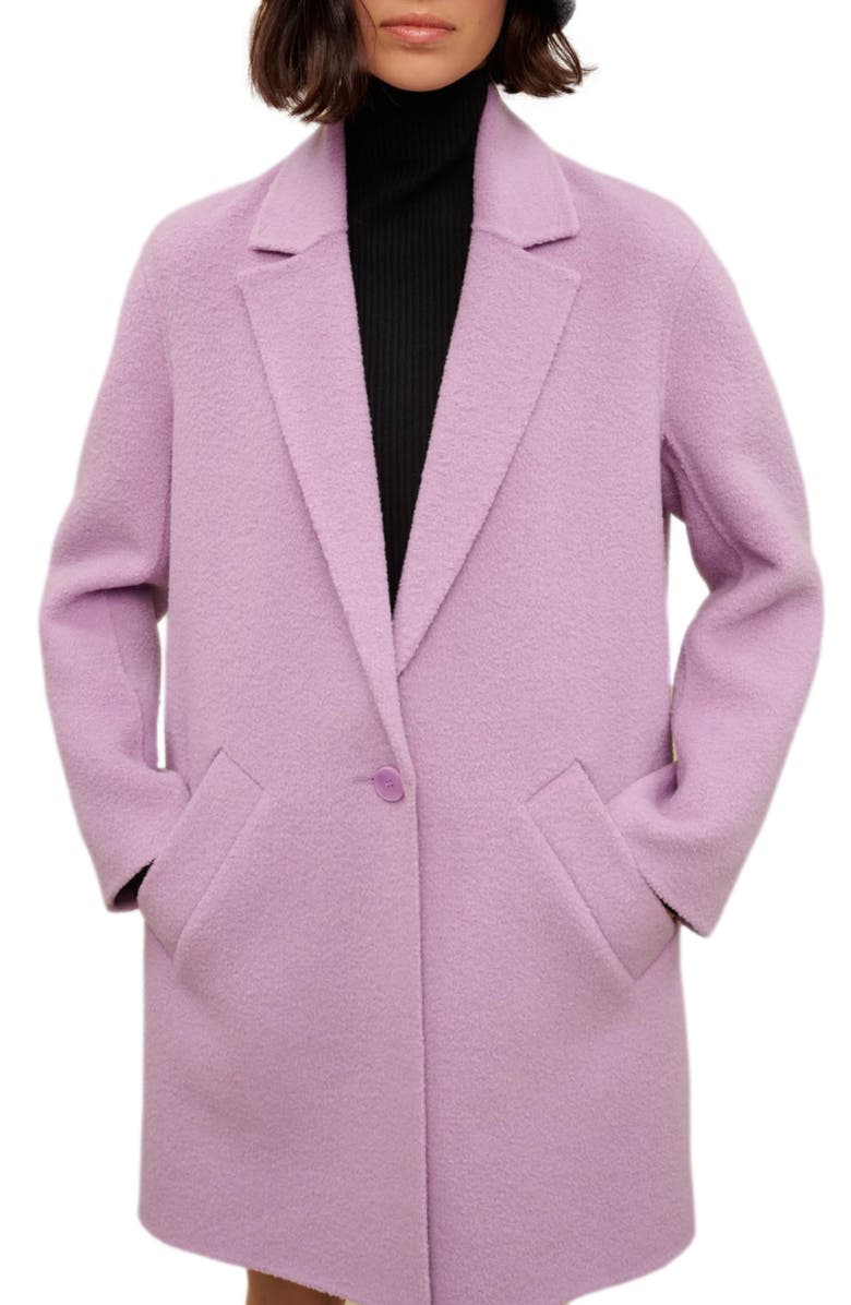 maje Gabriela Wool Blend Coat, Alternate, color,