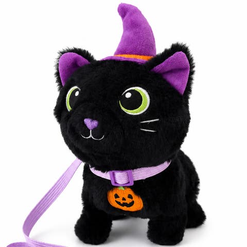 Interactive Robot Cat Plush Toy Electronic Moving Stuffed Animal with Sounds Touch Control Kids Toy