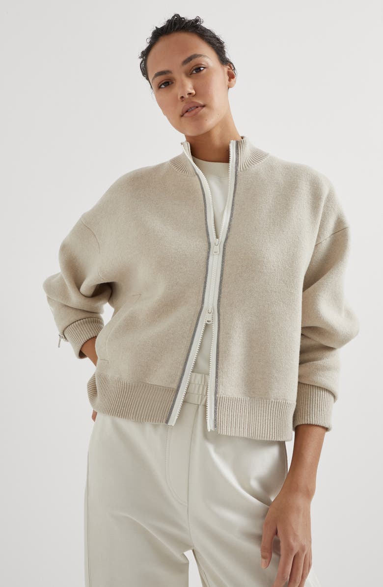 Brunello Cucinelli Double-knit outerwear, Alternate, color, 