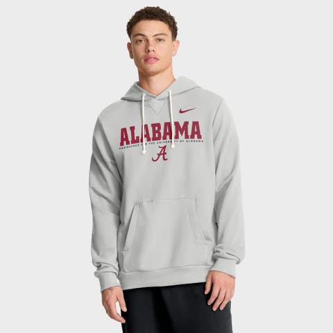 Men's Nike Gray Alabama Crimson Tide 2025 Sideline Standard Issue Dri-FIT Hoodie