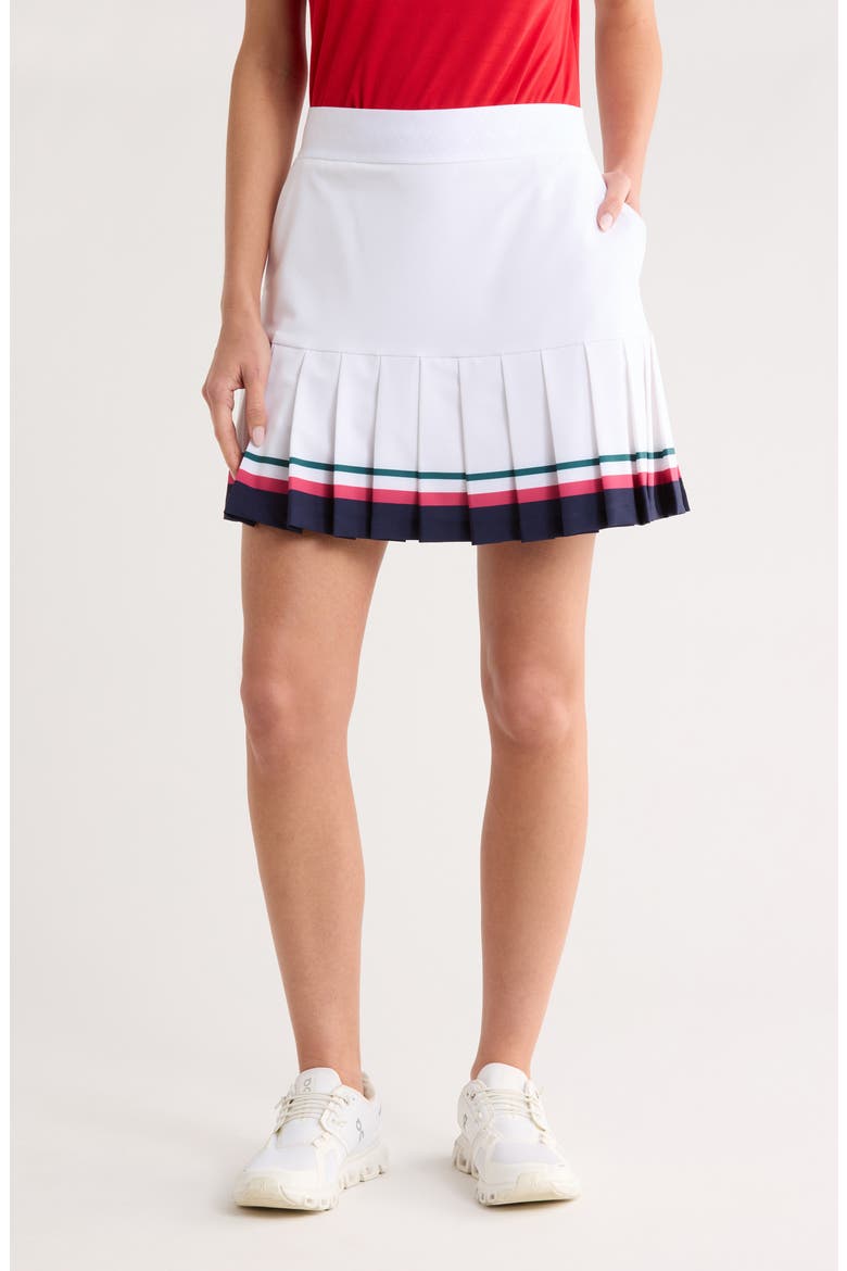 Stretch Colorblock Skort, Main, color, BRILLIANT WHITE
