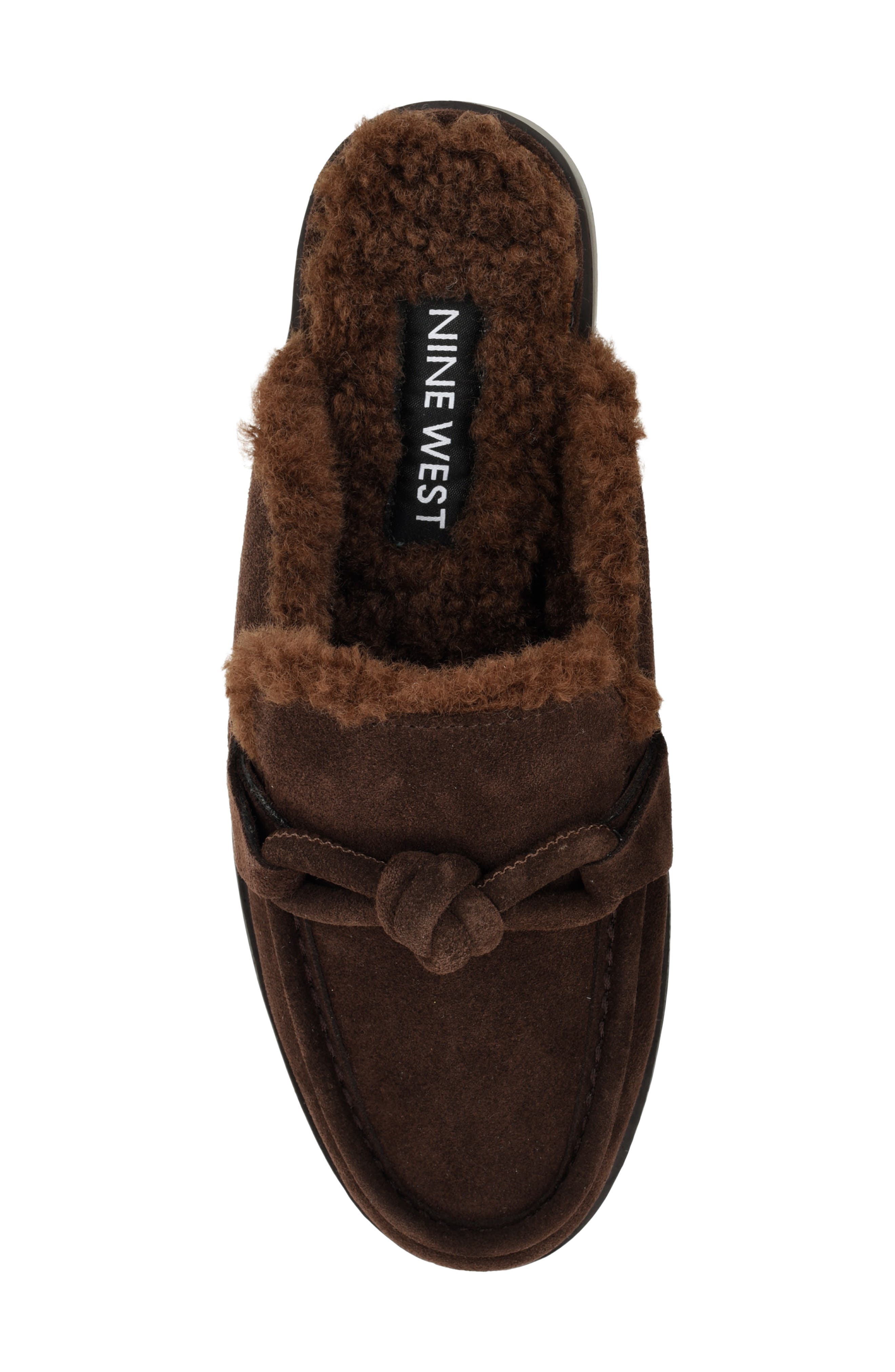 Mavey Leather Flat Mule, Alternate, color, DBR01