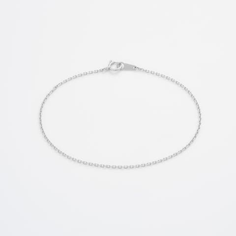 Diamond Cut Cable Chain Bracelet
