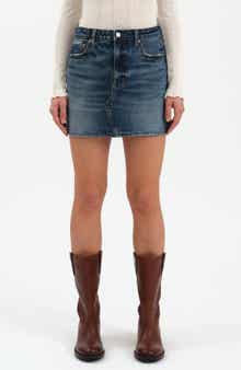 DAZE Malibu Denim Miniskirt
