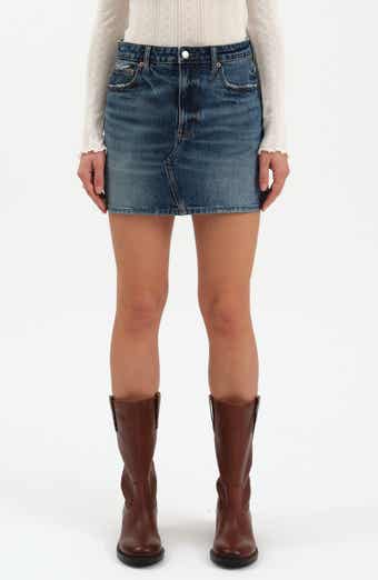 DAZE Malibu Denim Miniskirt