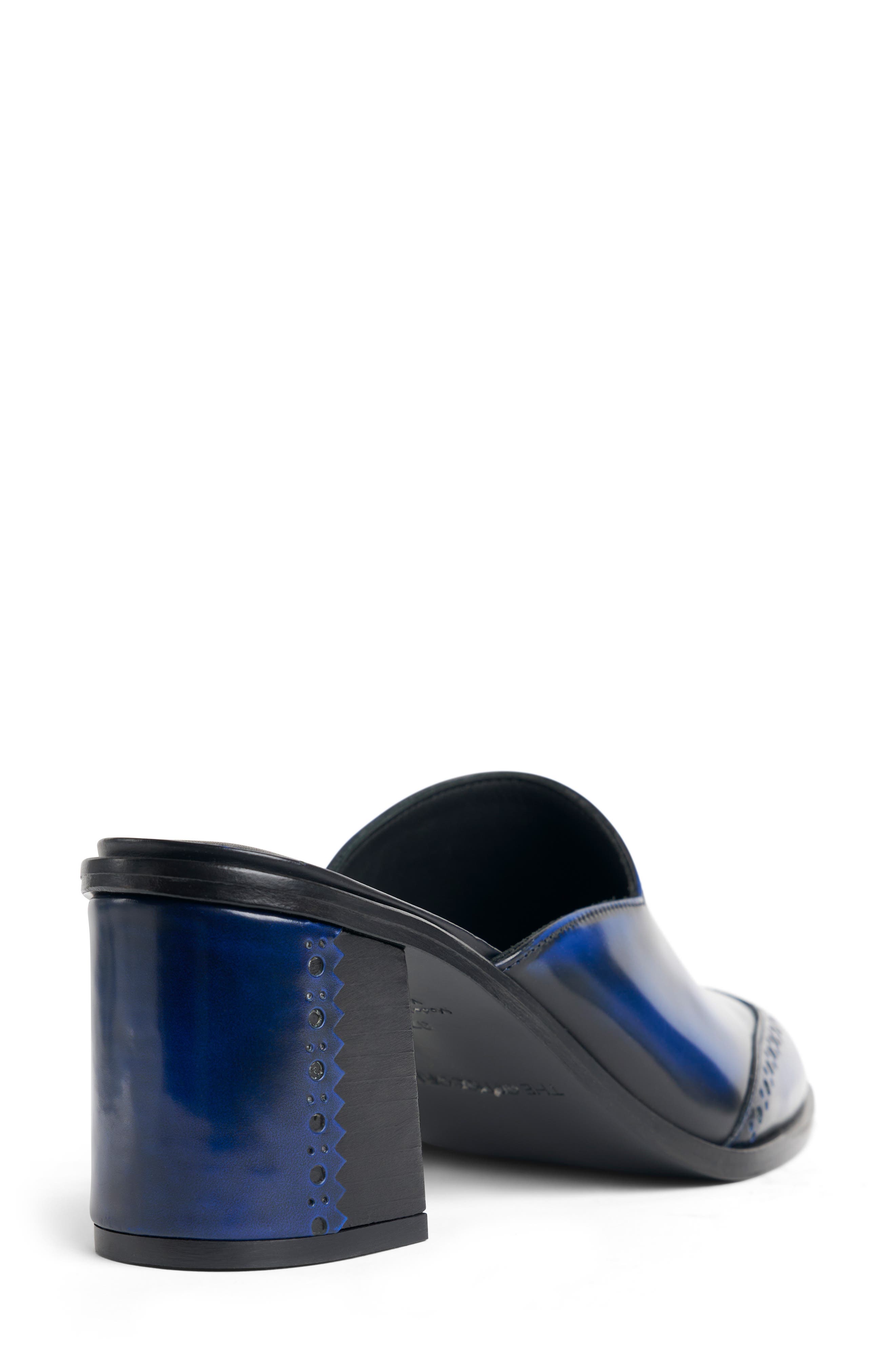 Ms. Johanna Heeled Mule, Alternate, color, SAPPHIRE