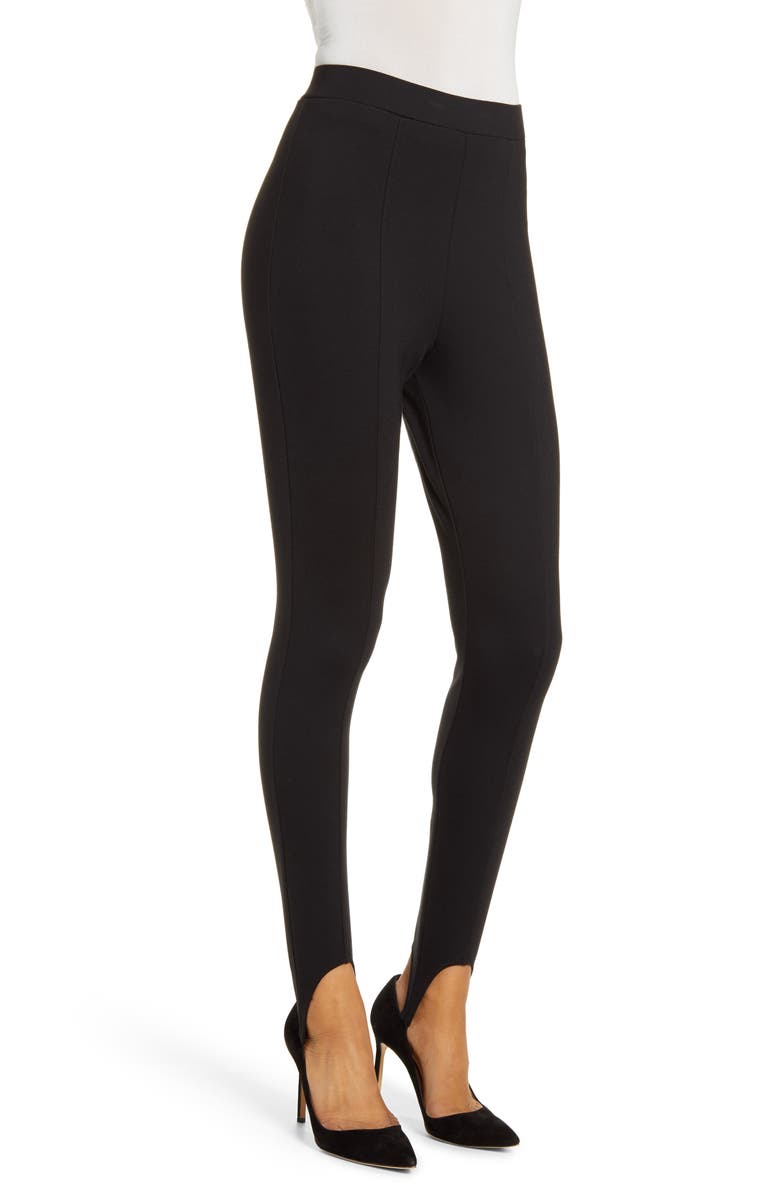 Nordstrom Ponte Stirrup Leggings, Alternate, color, 