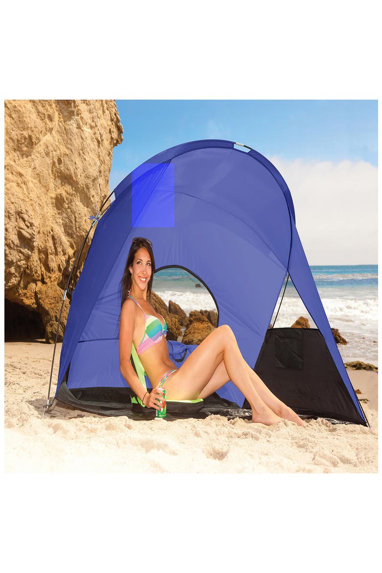 Cove Blue Sun Shelter, Alternate, color, BLUE/GRAY/SILVER