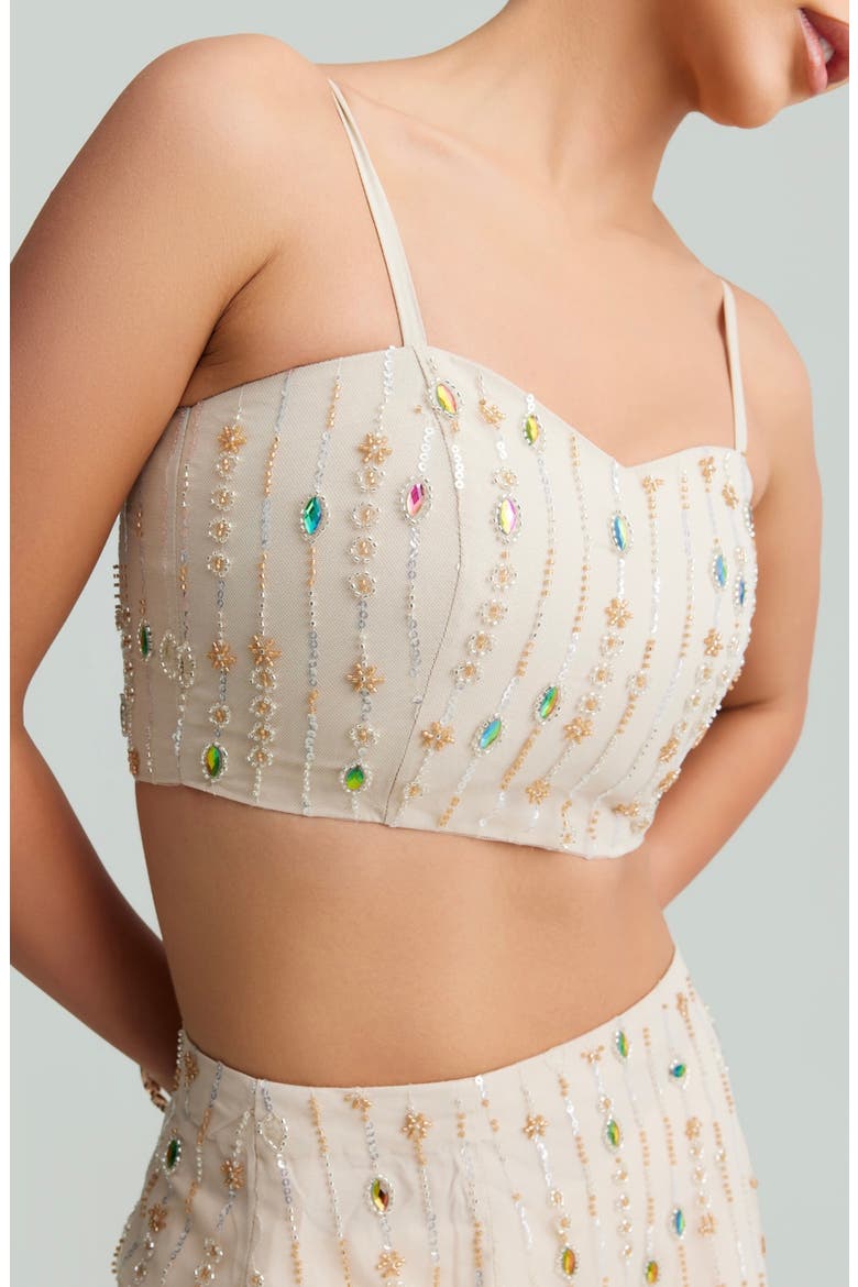 Isha Beaded Crop Camisole, Alternate, color, IVORY