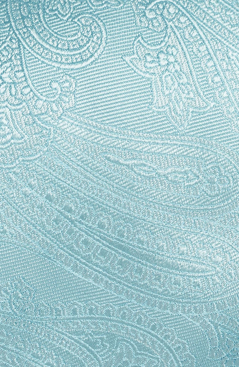 Canali Paisley Silk Tie, Alternate, color, Light Blue