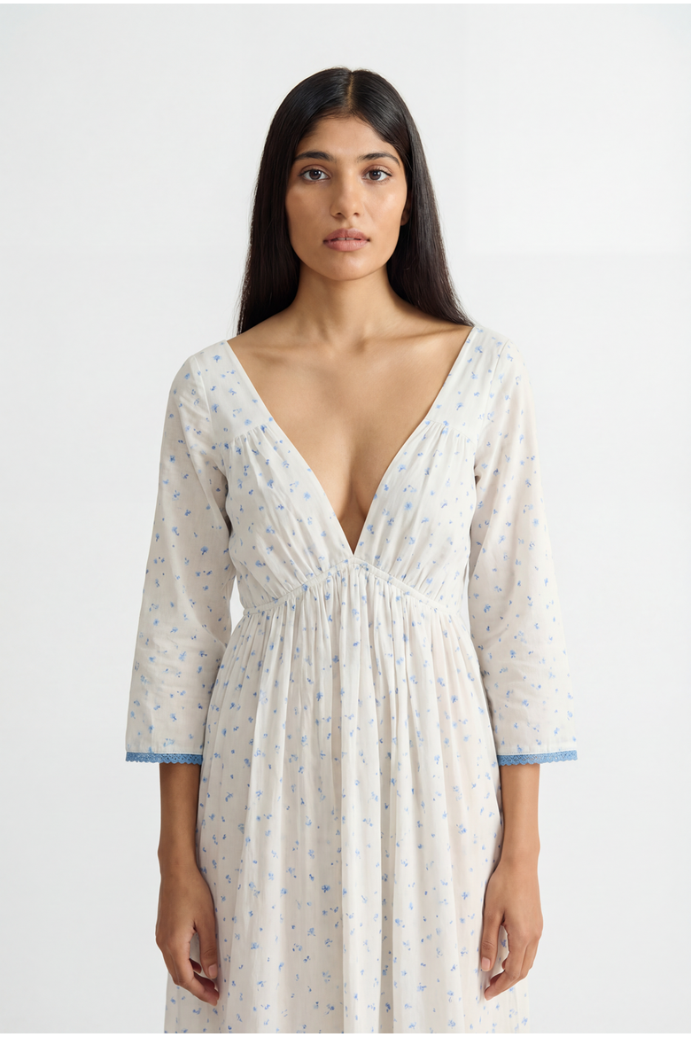 Florence Nightdress, Alternate, color, Blue Cornflower