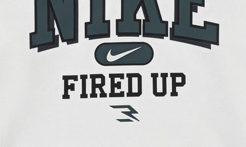 3 Brand Kids' Fired Up Collegiate Graphic Hoodie In White