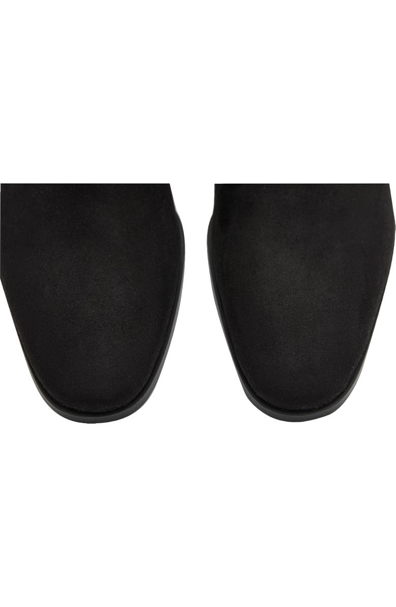 MANGO Faux Suede Block Heel Bootie, Alternate, color,