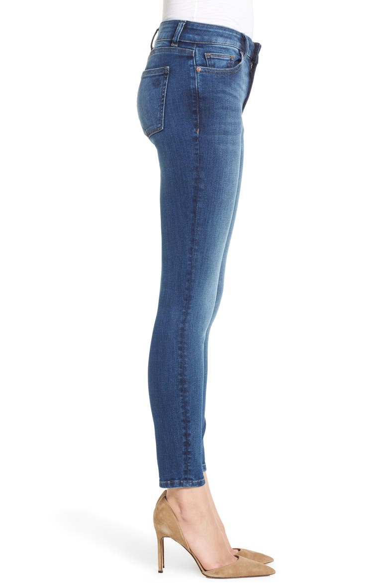 Florence Midrise Instasculpt Ankle Skinny Jeans, Alternate, color, SABINE