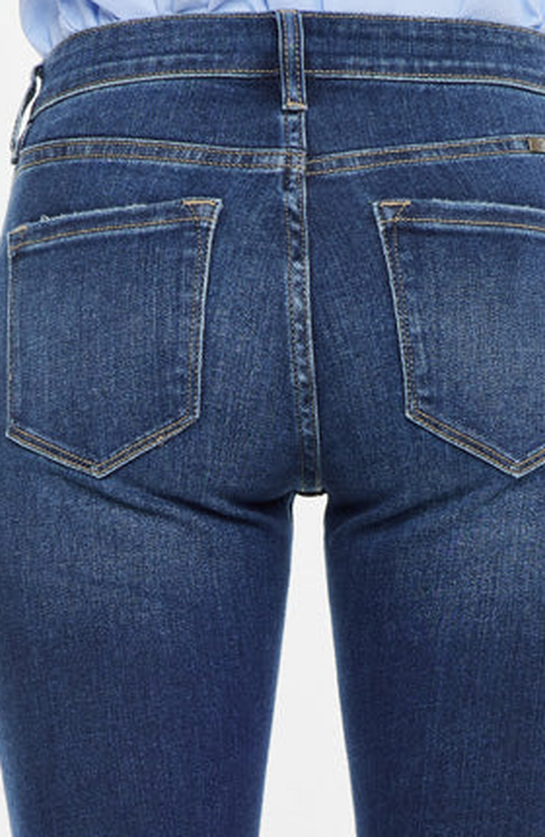 KanCan Emely Essentials Mid Rise Slim Straight Leg Jeans, Alternate, color, Dark Wash