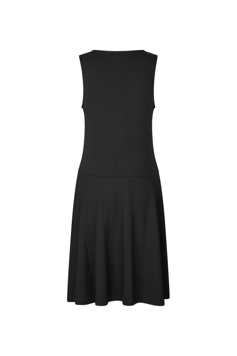 MaOlcay Sleeveless Flared Midi Dress, Alternate, color, Black