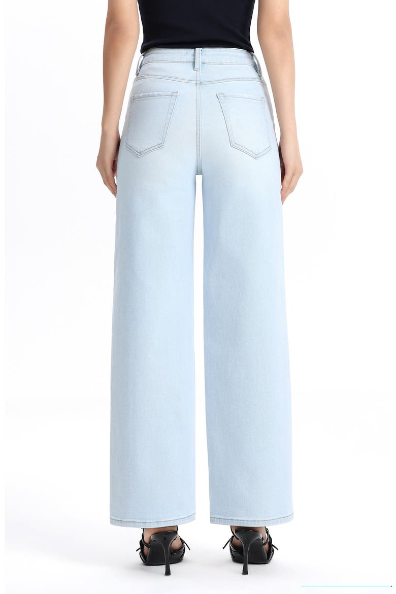 High Waist Ankle Tapered Jeans, Alternate, color, LIGHT BLUE
