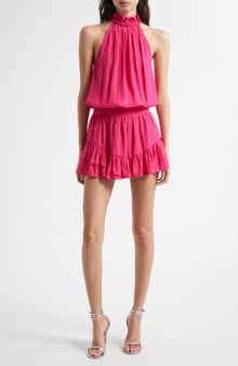 Ramy Brook Naya Tiered Halter Minidress