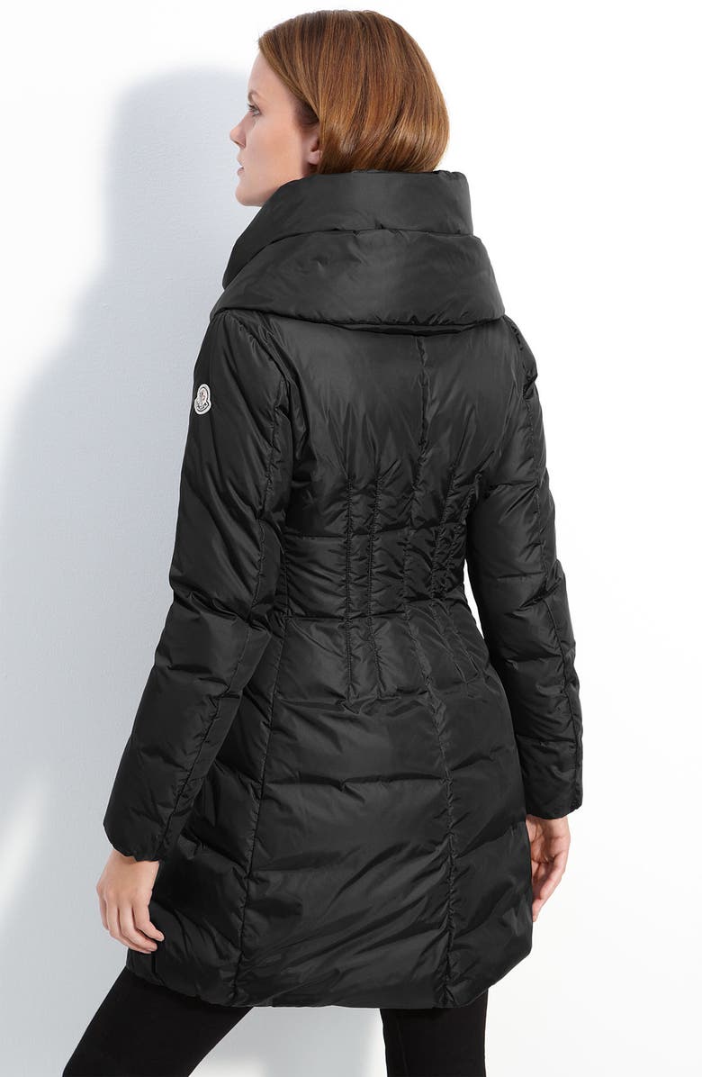 Moncler Funnel Neck Down Coat, Alternate, color, 