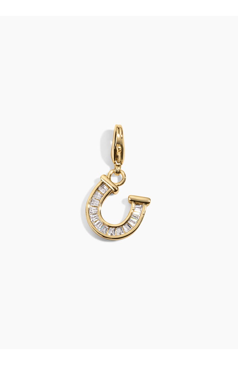 Electric Picks Giddy Up Horseshoe Charm, Main, color, Gold