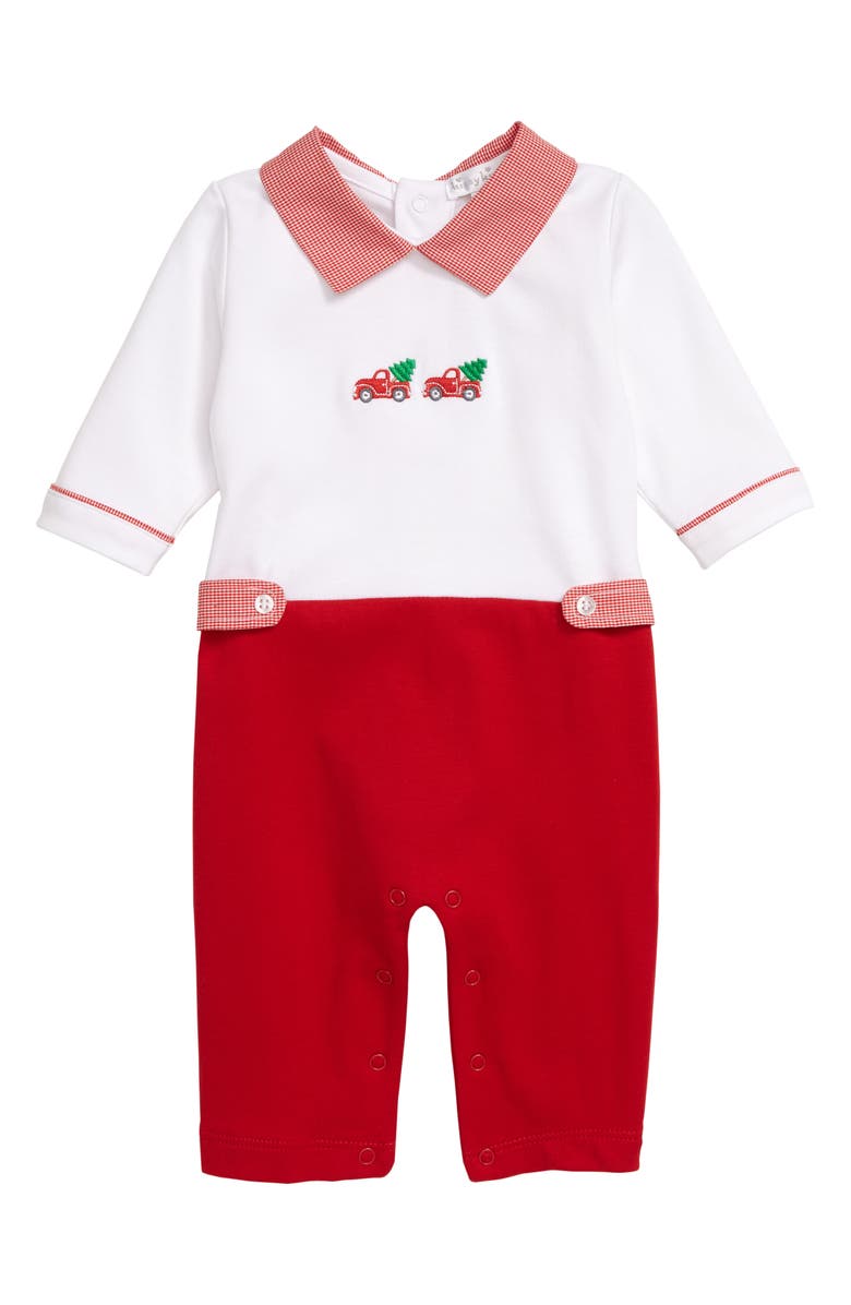 Kissy Kissy Holiday Romper, Main, color, 
