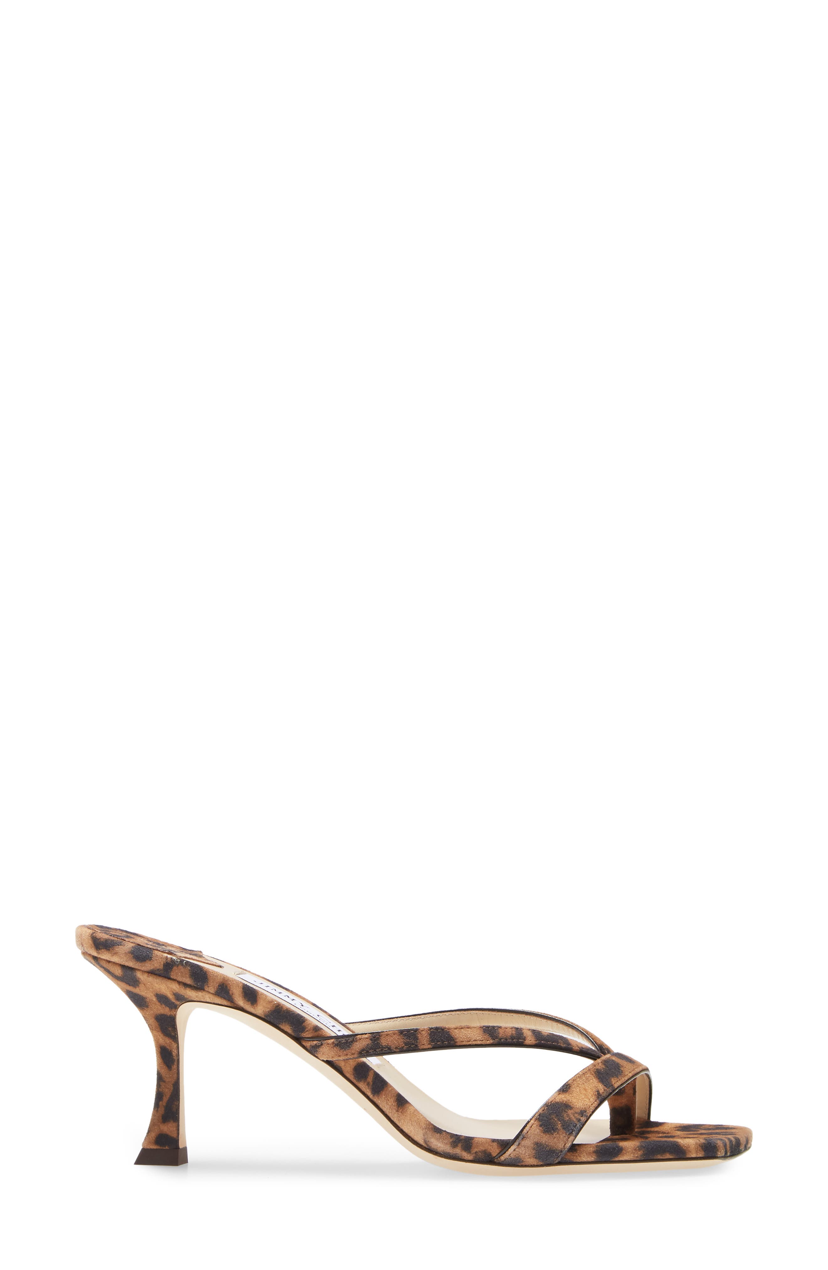 Jimmy Choo Maelie Leopard Print Sandal, Alternate, color, 