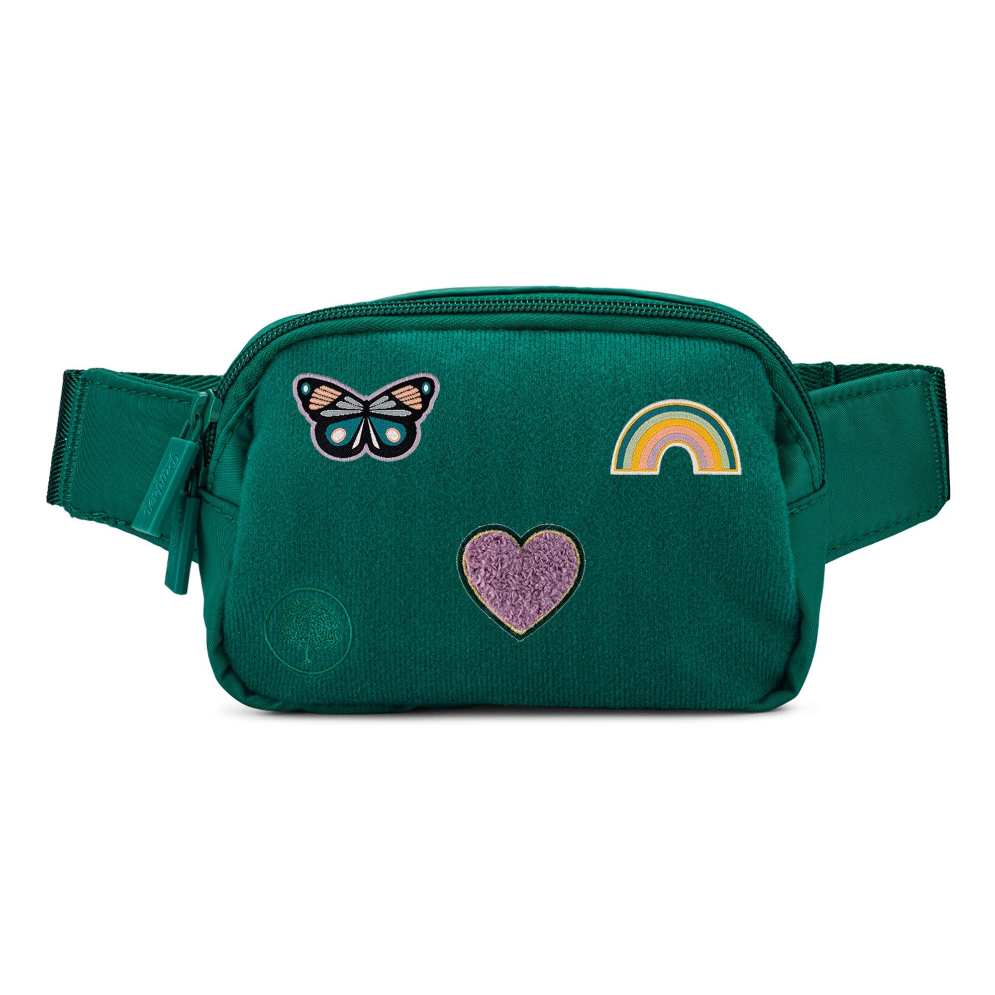Parker Kids Co. Customizable Belt Bag + Patches - Dreamer Set, Main, color, Peacock