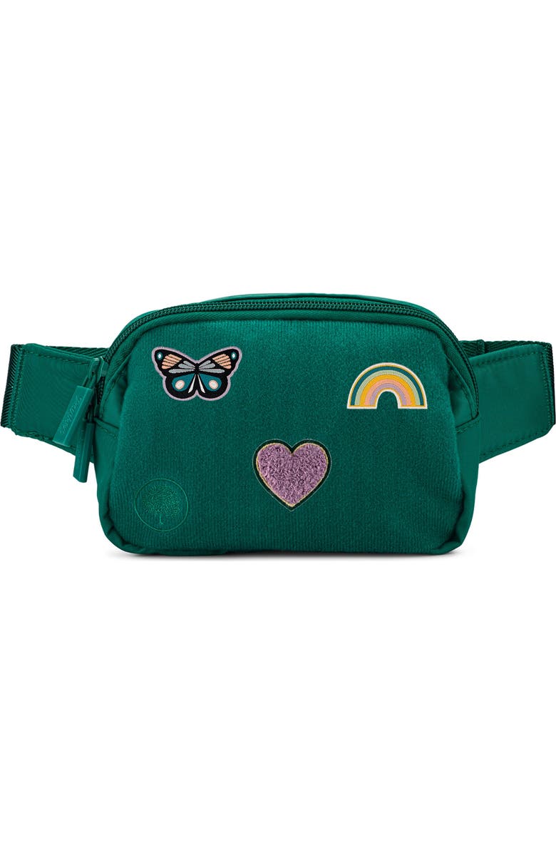 Parker Kids Co. Customizable Belt Bag + Patches - Dreamer Set, Main, color, Peacock