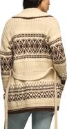 Lucky Brand Shawl Collar Fair Isle Cardigan
