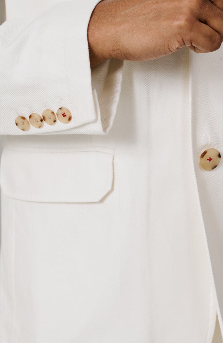 Aubin Axholme Tailored Linen Blend Blazer, Alternate, color, Vintage White