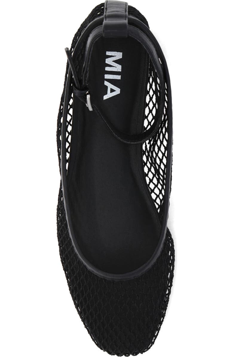 MIA Roz Ankle Strap Flat, Alternate, color, Black
