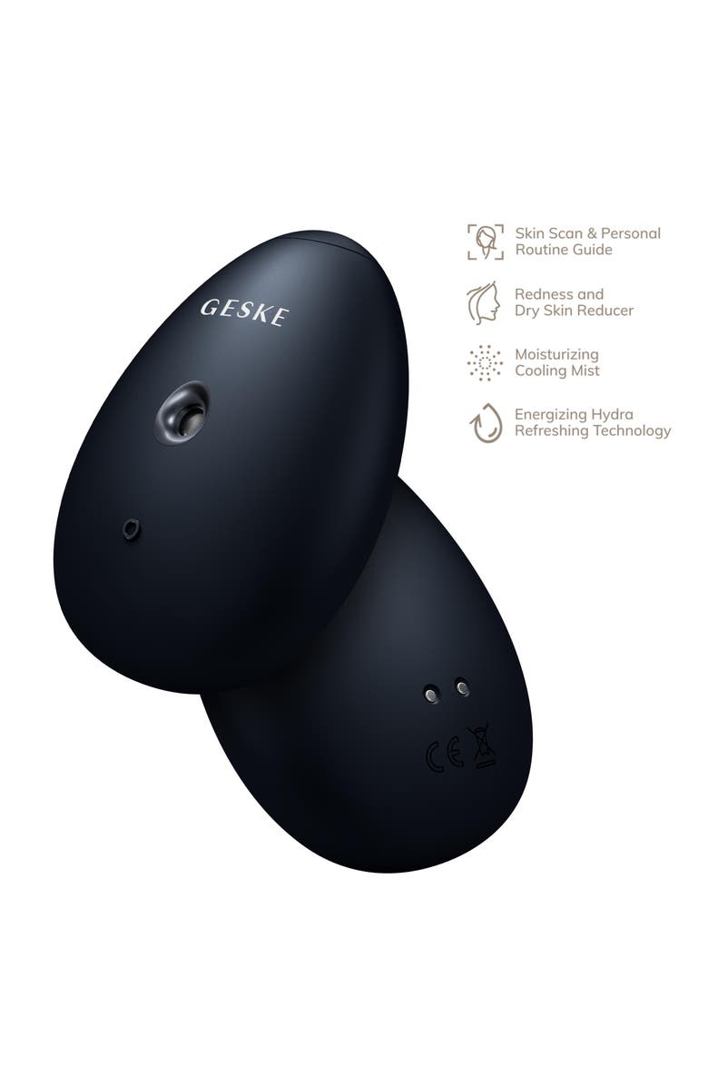 GESKE SmartAppGuided Facial Hydration Refresher | 4 in 1, Alternate, color, Black