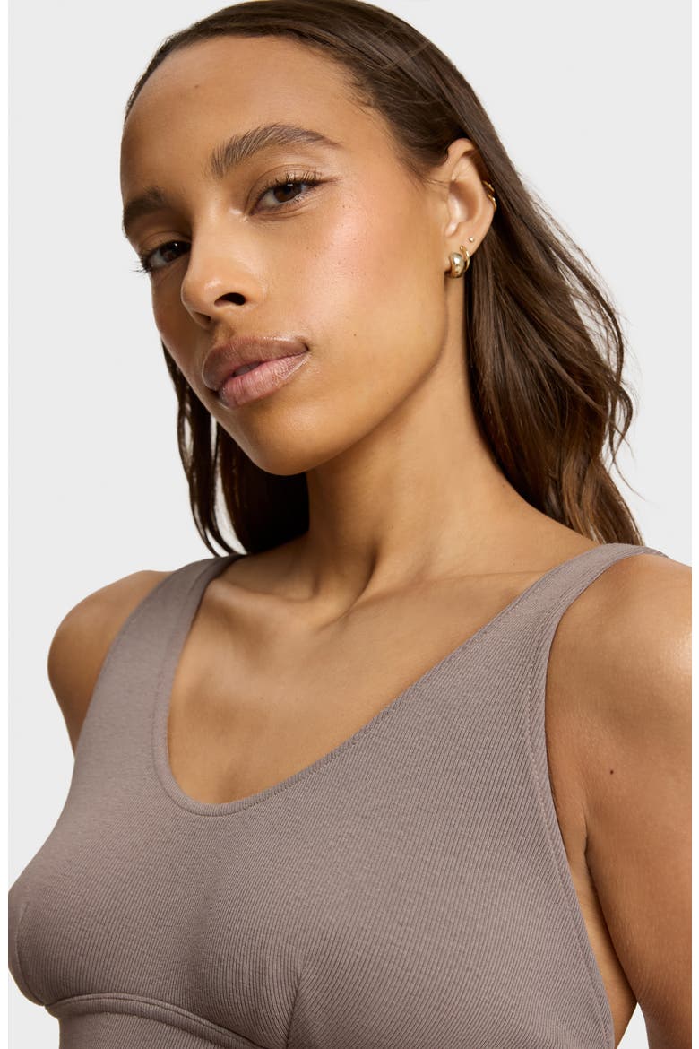 Luxury Rib Bralette, Alternate, color, TRUFFLE