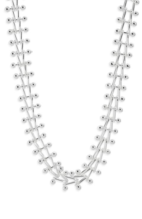 Bold Ball Chain Collar Necklace