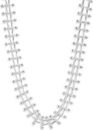 Open Edit Bold Ball Chain Collar Necklace