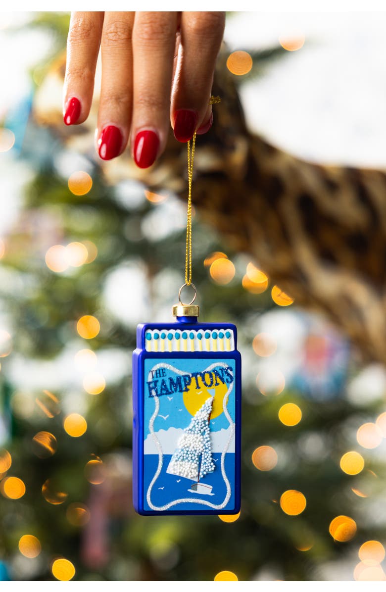 Furbish Matchbook Ornament - Hamptons, Alternate, color, Blue