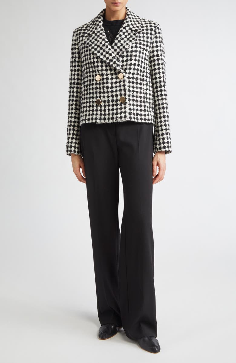 Max Mara Studio Verbena Virgin Wool Trousers, Alternate, color, Black