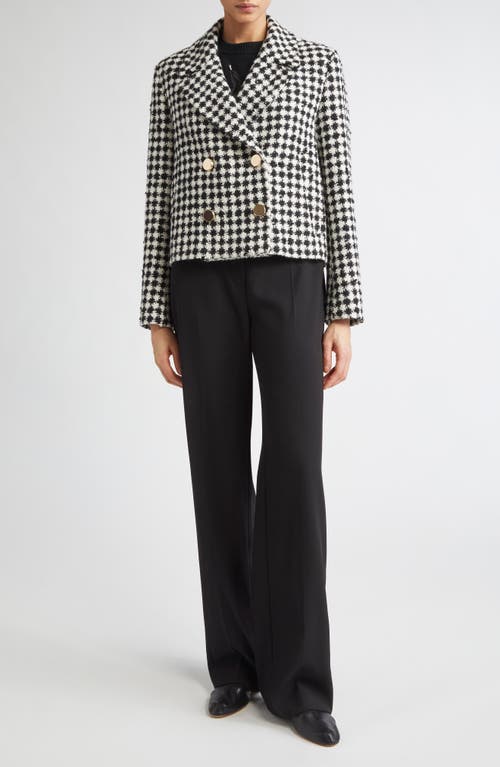 Max Mara Studio Verbena Virgin Wool Trousers In Black