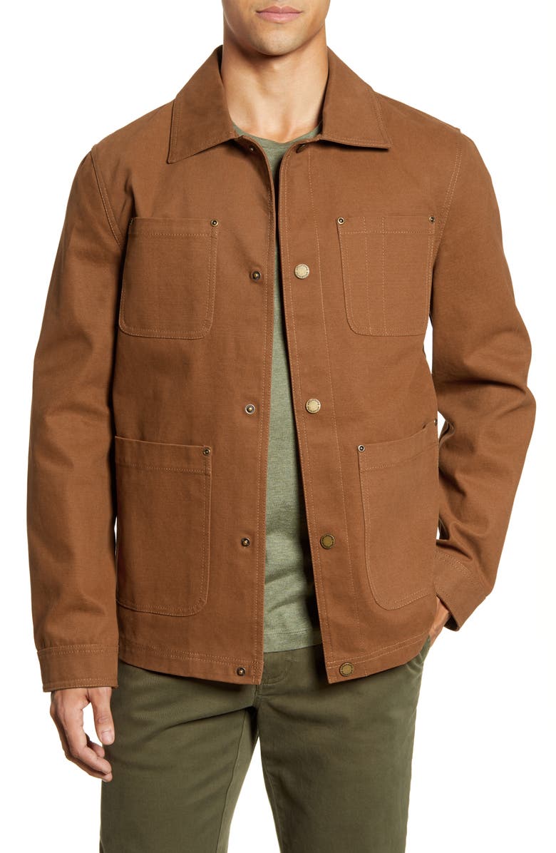 Pendleton Baldwin Four Pocket Water Resistant Canvas Jacket, Main, color,