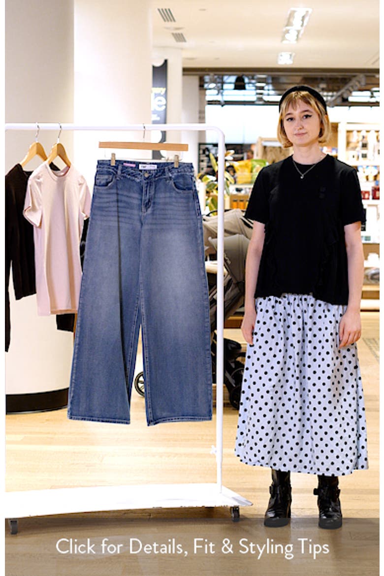 Tattoo Butterfly High Waist Wide Leg Jeans video