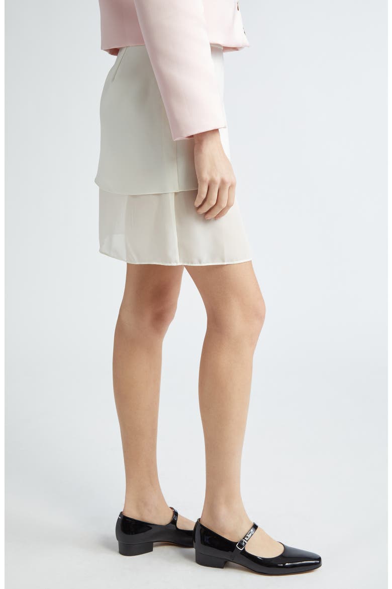 Tanjiro Layered Miniskirt, Alternate, color, BONE