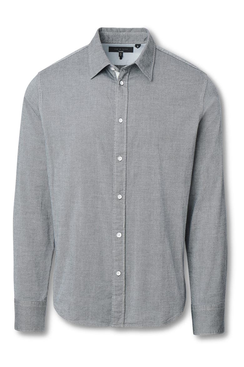 Tomlin Cotton Dobby Button-Up Shirt, Main, color, SKYBLUE