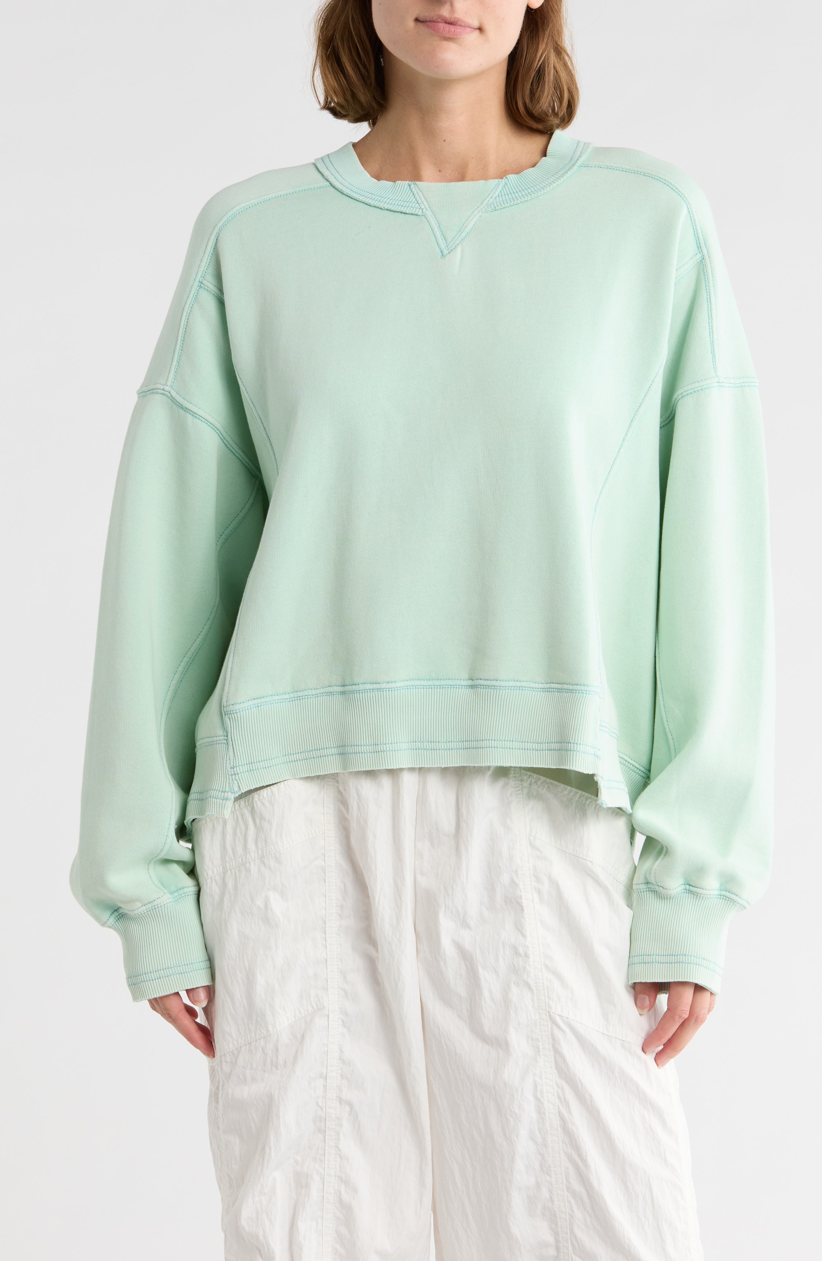 FP Movement by Free People FP Movement Intercept Cotton Blend Sweatshirt