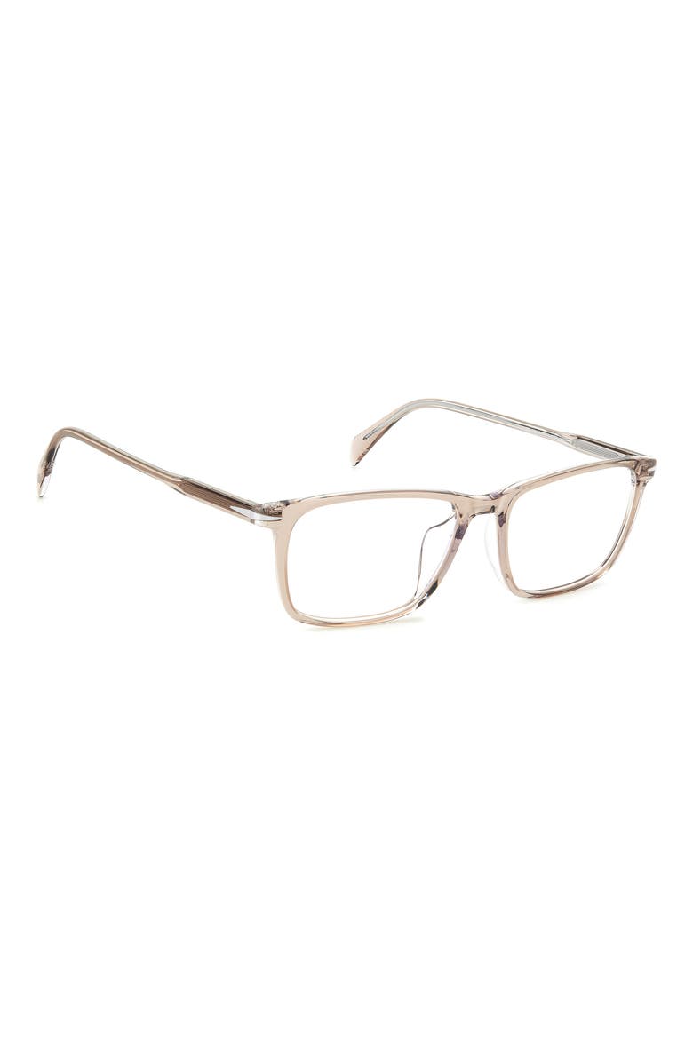57mm Rectangular Optical Glasses, Alternate, color, BEIGE CRYSTAL