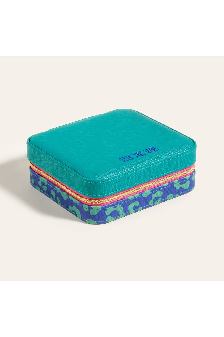 Meilin Jewelry Box 5.5" x Artisan, Main, color, Turquoise