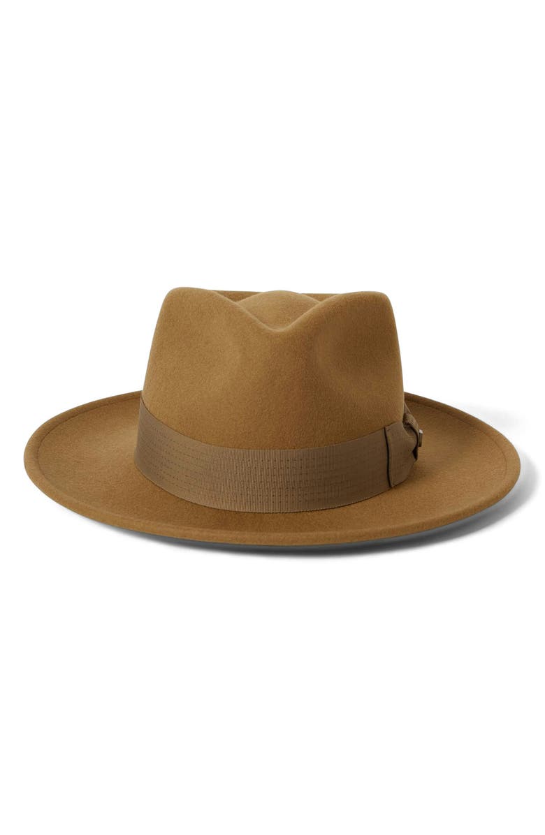Brixton Swindle Wool Fedora, Alternate, color, Antique Bronze