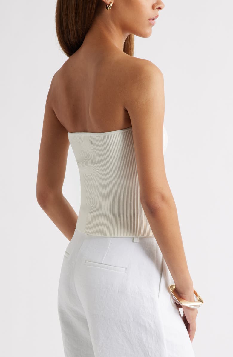 Open Edit Luxe Rib Tube Top, Alternate, color, Ivory Cloud